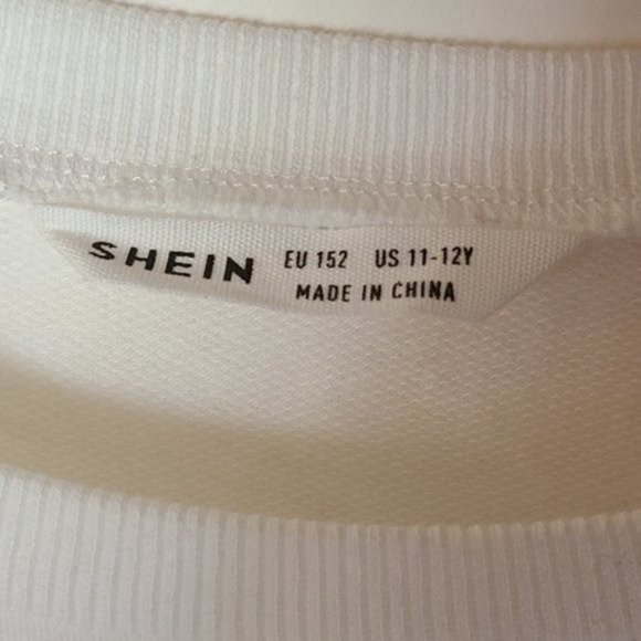 SHEIN Girls Letter Print Colorblock Pullover‎ Love - Picture 5 of 6